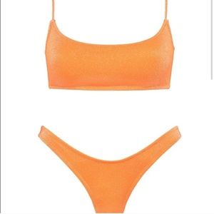 Triangl bathing suit (top:S+ bottom M)